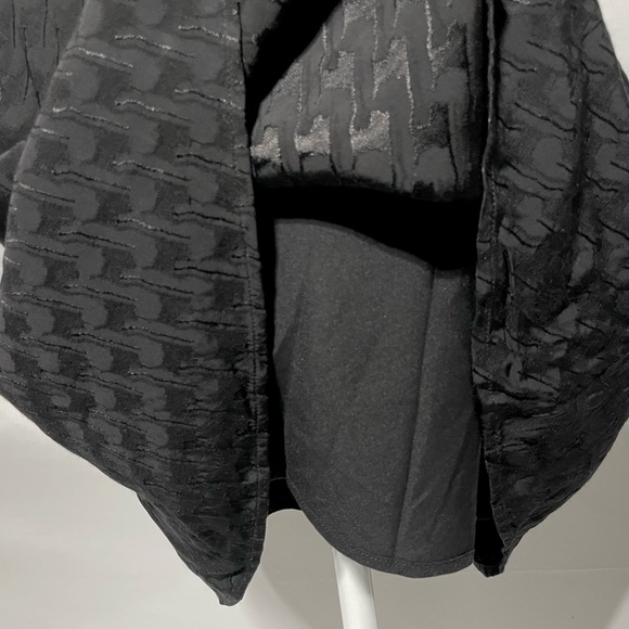 & Other Stories Houndstooth Textured Jacquard Flare Mini Skirt Black Size 4 - Picture 8 of 16